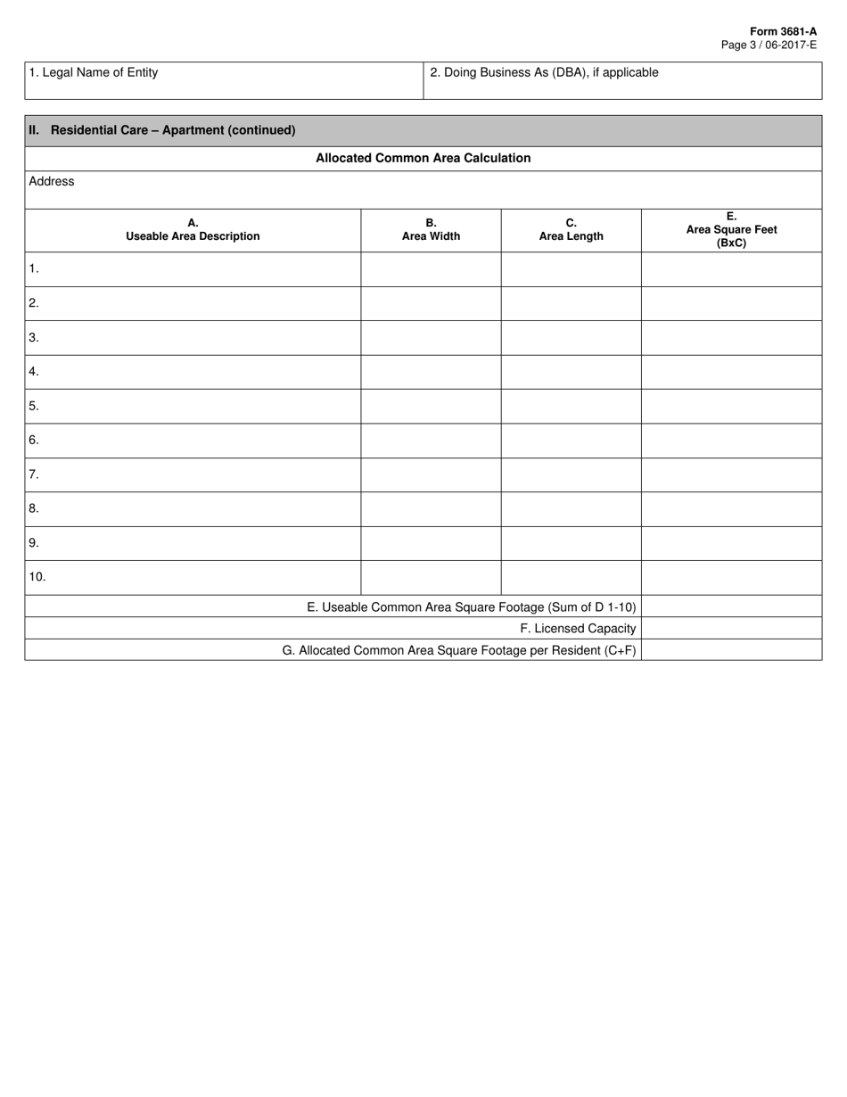 Form 3681-a Addendum A - Fill Out, Sign Online And Download Fillable 