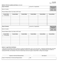 Form 3691 Service Area Designation - Texas, Page 2