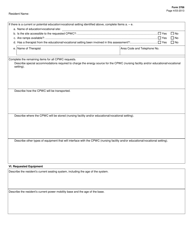 Form 3706 Nursing Facility Customized Power Wheelchair (Cpwc) Authorization - Texas, Page 4