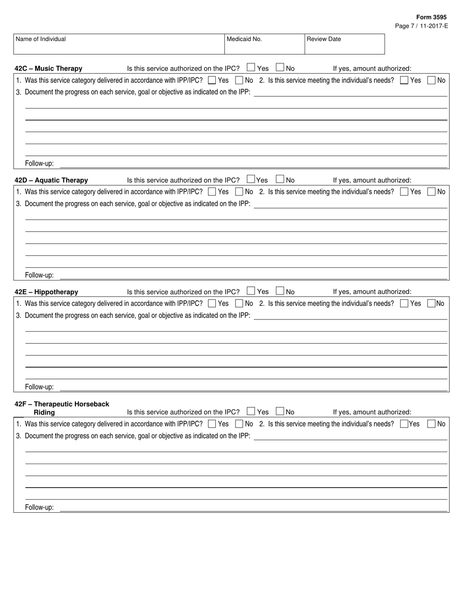 Form 3595 Ipp Service Review - Texas, Page 7
