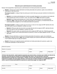 Formulario 4002-S Administracion De Fondos Personales Y Pago De Apoyo, Manutencion Y Tratamiento - Texas (Spanish), Page 2