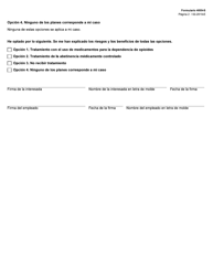 Formulario 4009-S Consentimiento Informado Para Mujeres Embarazadas Que Buscan Tratamiento Para El Trastorno Por Consumo De Opioides U Opiaceos - Texas (Spanish), Page 2