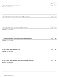 Form 4017 Capacity Assessment Instrument for Psychotropic Medication - Texas, Page 2