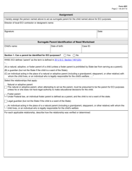 Form 4201 Surrogate Parent Identification of Need and Assignment - Texas, Page 2