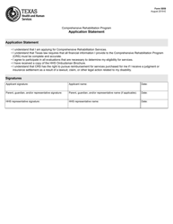 Document preview: Form 5059 Application Statement - Texas