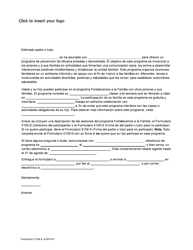 Document preview: Formulario 5108-S Youth Prevention Universal Family Focused Participation Letter - Texas (Spanish)