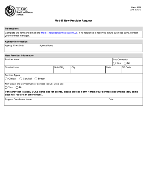 Form 5201  Printable Pdf