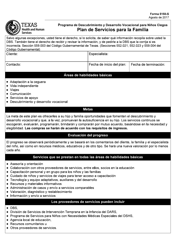 Document preview: Formulario 5150-S Plan De Servicios Para La Familia - Texas (Spanish)