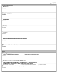 Form 5404 Checklist for the Ten-Day Long-Term Care Experience Facility Observation Program - Texas, Page 2