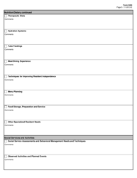 Form 5404 Checklist for the Ten-Day Long-Term Care Experience Facility Observation Program - Texas, Page 5