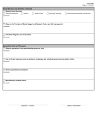 Form 5404 Checklist for the Ten-Day Long-Term Care Experience Facility Observation Program - Texas, Page 6