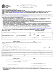 Document preview: Form 5507-NAR Request for Waiver of Nurse Aide Training and Competency Evaluation - Texas