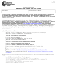 Form 5830 Application Packet Checklist, State Office Enrolled - Texas