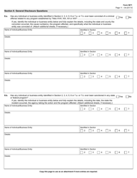 Form 5871 Disclosure of Ownership and Control Statement - Texas, Page 11