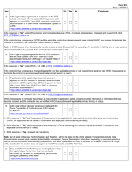 Form 5916 Applicant/Contractor Screening Criteria - Texas, Page 2