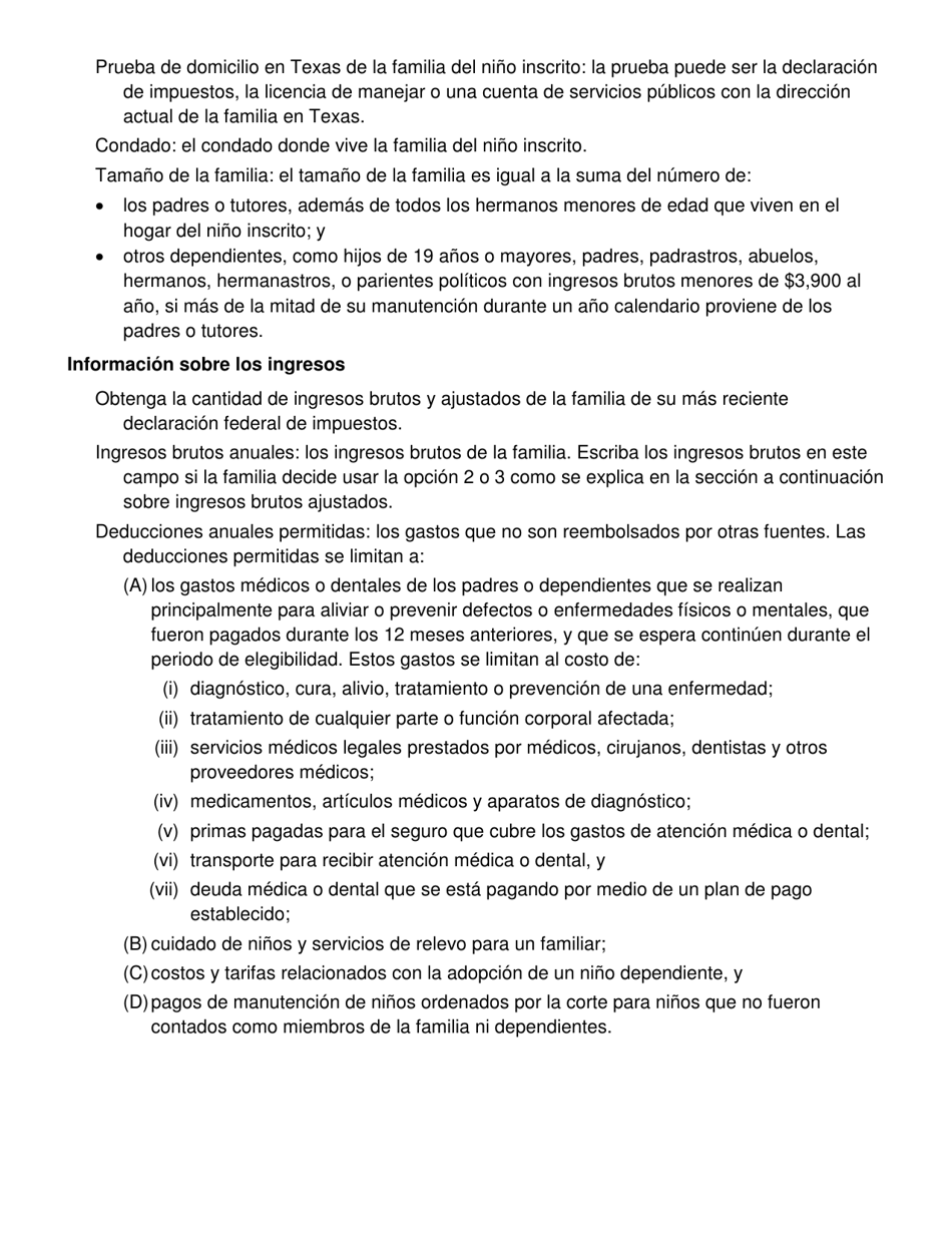 Instrucciones para Formulario 6000-S Inscripcion En El Programa De Autismo Infantil - Texas (Spanish), Page 2