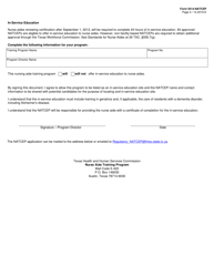 Form 5514-NATCEP Application for Nurse Aide Training and Competency Evaluation Program (Natcep) - Texas, Page 4