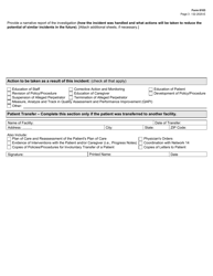 Form 6103 End Stage Renal Disease Facility Incident Report - Texas, Page 3