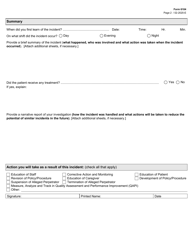Form 6104 Freestanding Emergency Medical Care Facility Incident Report - Texas, Page 2