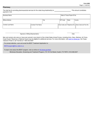 Form 6499 Application for Treatment - Texas, Page 8