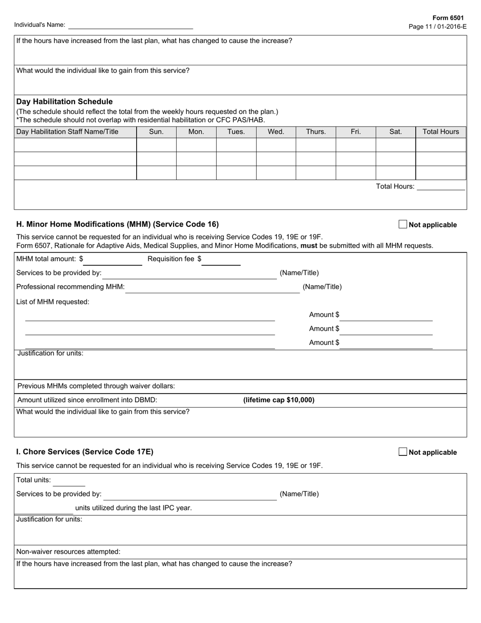 Form 6501 - Fill Out, Sign Online and Download Fillable PDF, Texas ...