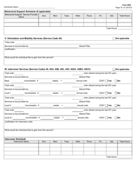 Form 6501 Individual Program Plan - Texas, Page 18