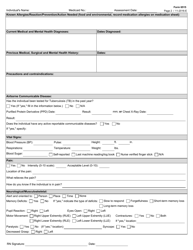 Form 6515 Community Living Assistance and Support Services (Class)/Deaf Blind With Blind With Multiple Disabilities (Dbmd) Nursing Assessment - Texas, Page 2