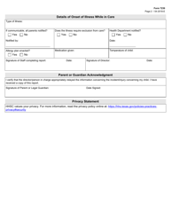 Form 7239 Incident/Illness Report - Texas, Page 2