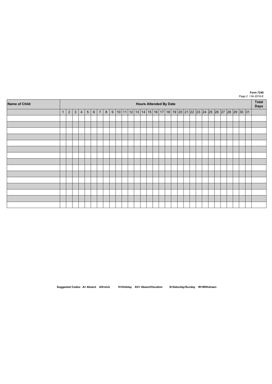 Form 7240 Fill Out, Sign Online and Download Fillable PDF, Texas