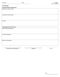 Form 8006 Icf/Iid Comprehensive Nursing Assessment (Example Form) - Texas, Page 14