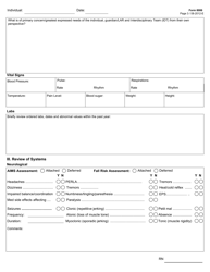 Form 8006 Icf/Iid Comprehensive Nursing Assessment (Example Form) - Texas, Page 3