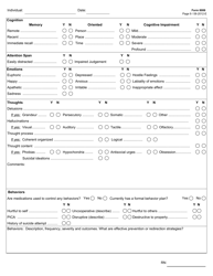 Form 8006 Icf/Iid Comprehensive Nursing Assessment (Example Form) - Texas, Page 9