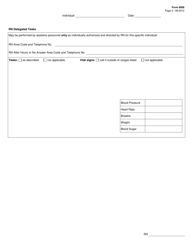 Form 8008 Icf/Iid Nursing Special Needs: Rn Delegation and Care Instructions for Assistive Personnel - Texas, Page 3