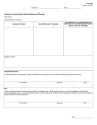 Form 8008 Icf/Iid Nursing Special Needs: Rn Delegation and Care Instructions for Assistive Personnel - Texas, Page 8