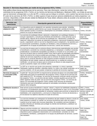 Formulario 8511-S Servicios Y Requisitos De Los Programas - Texas (Spanish), Page 2
