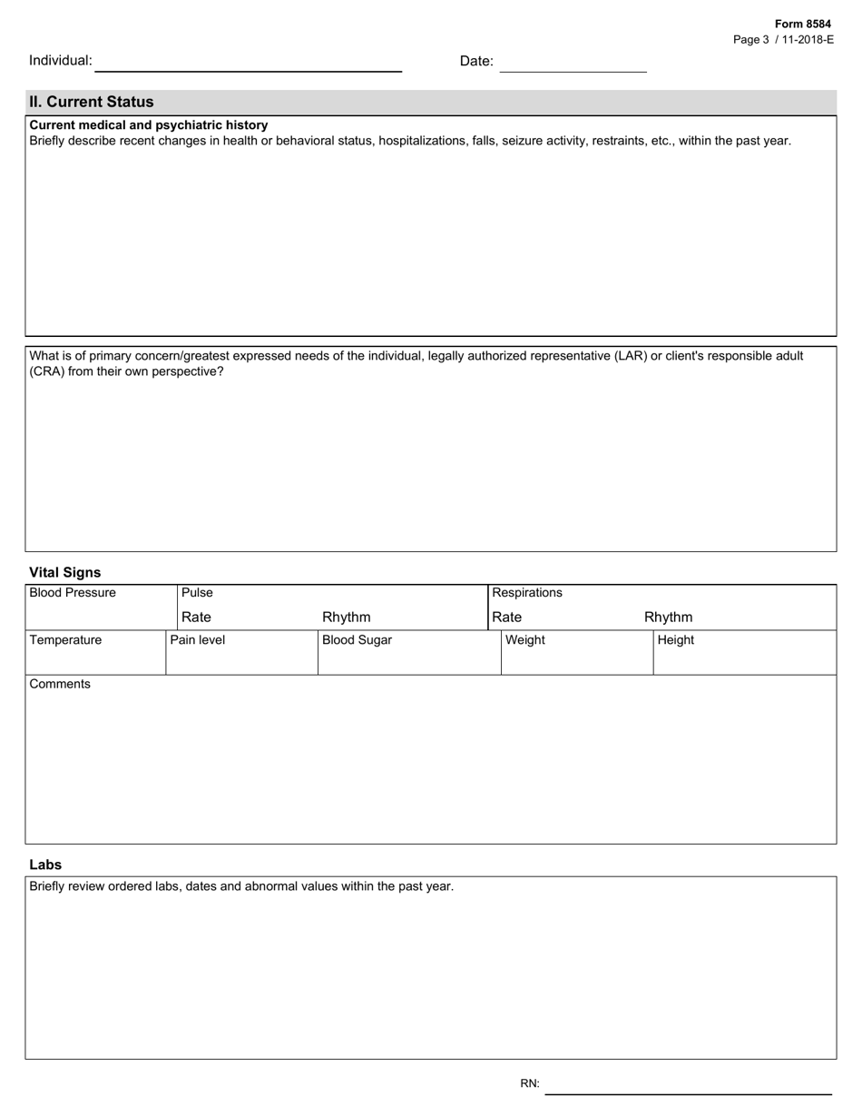 Form 8584 - Fill Out, Sign Online and Download Fillable PDF, Texas ...