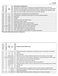 Form 8585 Rn Delegation Worksheet for 22 Tac Chapter 225 - Texas, Page 2