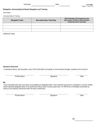 Form 8589 Nursing Special Needs: Rn Delegation and Care Instructions for Assistive Personnel - Texas, Page 7