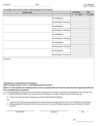 Form 8584-CDS Comprehensive Nursing Assessment and Plan of Care - Hcs Program - Texas, Page 11