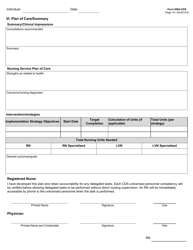 Form 8584-CDS Comprehensive Nursing Assessment and Plan of Care - Hcs Program - Texas, Page 14