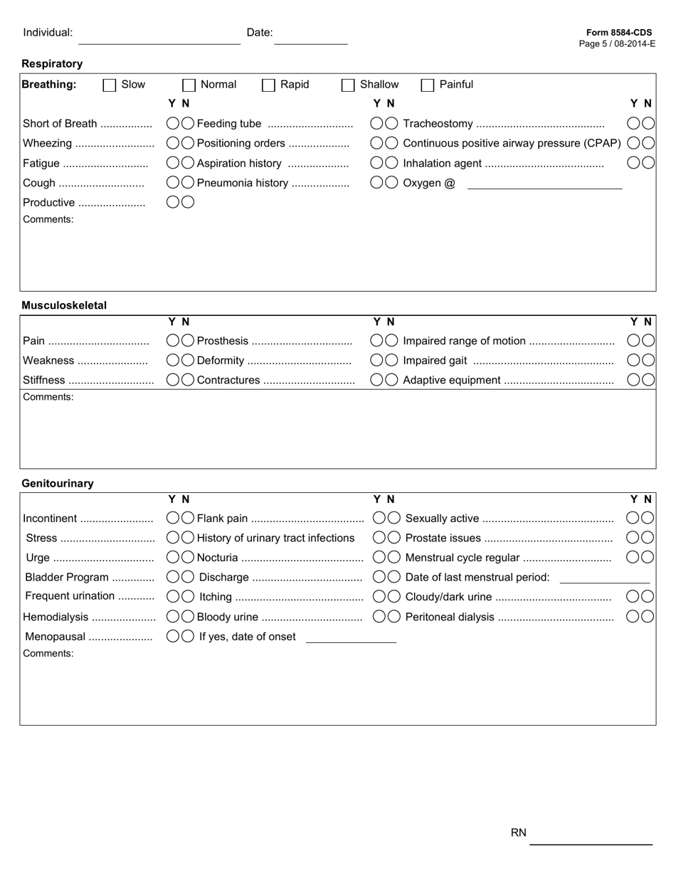 Form 8584-CDS - Fill Out, Sign Online and Download Fillable PDF, Texas ...