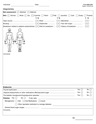 Form 8584-CDS Comprehensive Nursing Assessment and Plan of Care - Hcs Program - Texas, Page 6