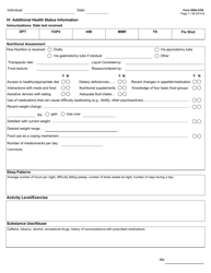 Form 8584-CDS Comprehensive Nursing Assessment and Plan of Care - Hcs Program - Texas, Page 7
