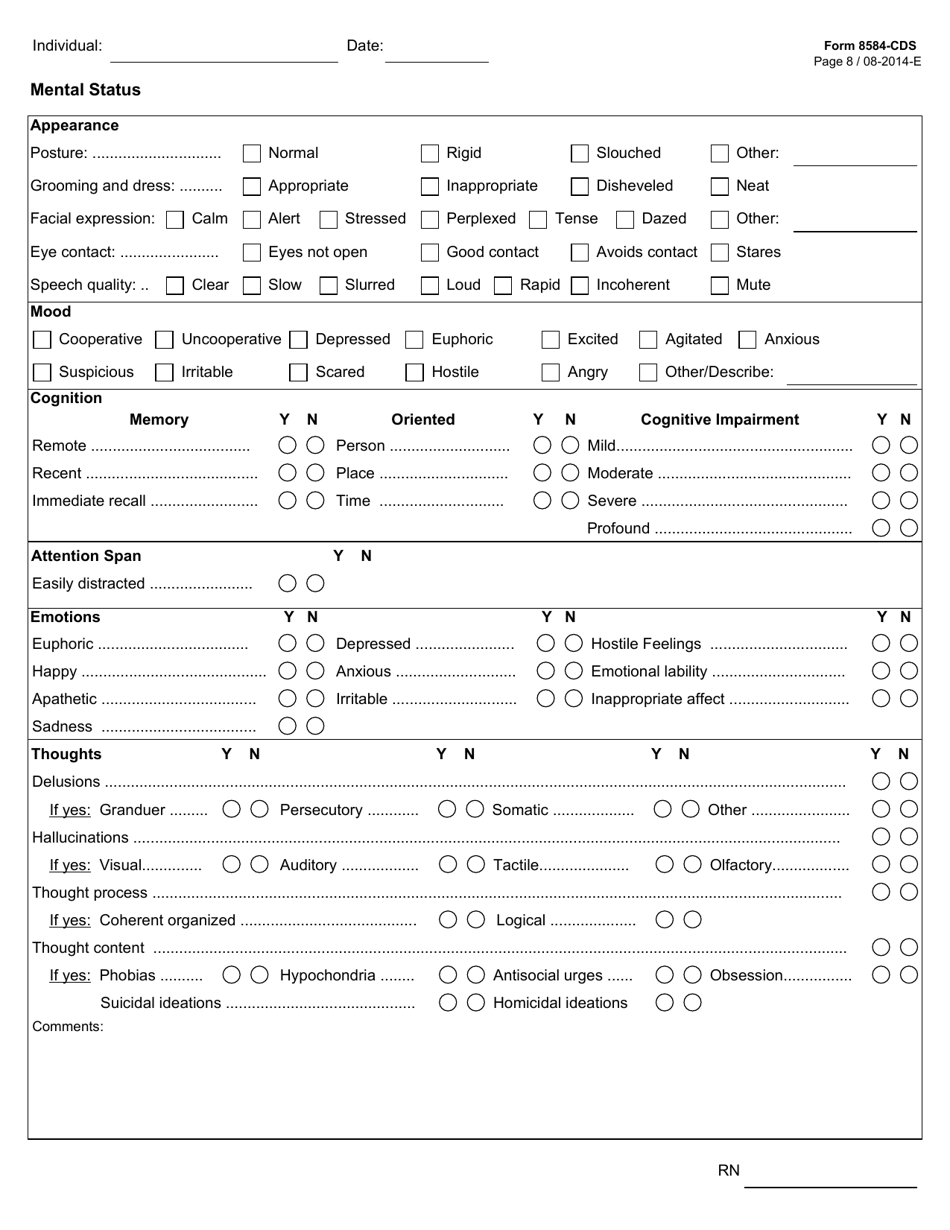 Form 8584-CDS - Fill Out, Sign Online and Download Fillable PDF, Texas ...