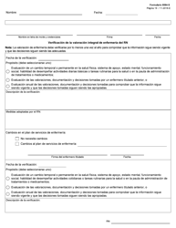 Formulario 8584-S Valoracion Integral De Enfermeria - Texas (Spanish), Page 19