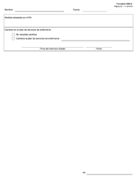 Formulario 8584-S Valoracion Integral De Enfermeria - Texas (Spanish), Page 20