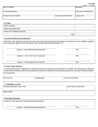 Form 8604 Transition Assistance Services (Tas) Assessment and Authorization - Texas, Page 2