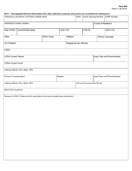 Form 8654 State Supported Living Center (Sslc) Admission Application - Texas, Page 4