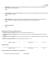 Form 8647 Service Coordination Assessment - Intellectual Disability Services - Texas, Page 2