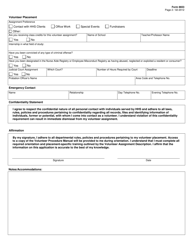 Form 8653 Volunteer/Intern Application - Texas, Page 2